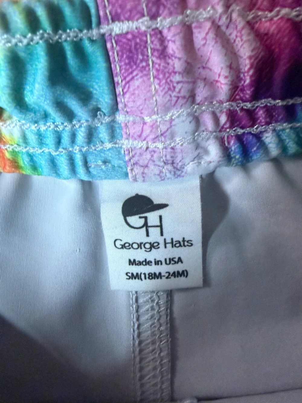 George Hats 18/24 Multicolor Tie-Dye hybrid swim Shorts